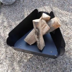 VASNER Merive M1 Feuerschale Niedrig Abgerundet Schwarz -Grill und Flamme sign garten terrasse mood3 1